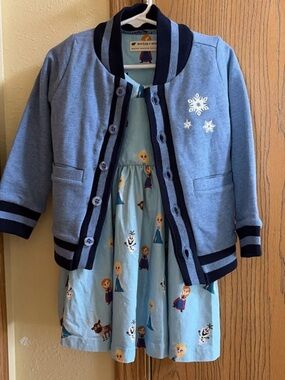 Monica + Andy Frozen Dress & Bomber Jacket